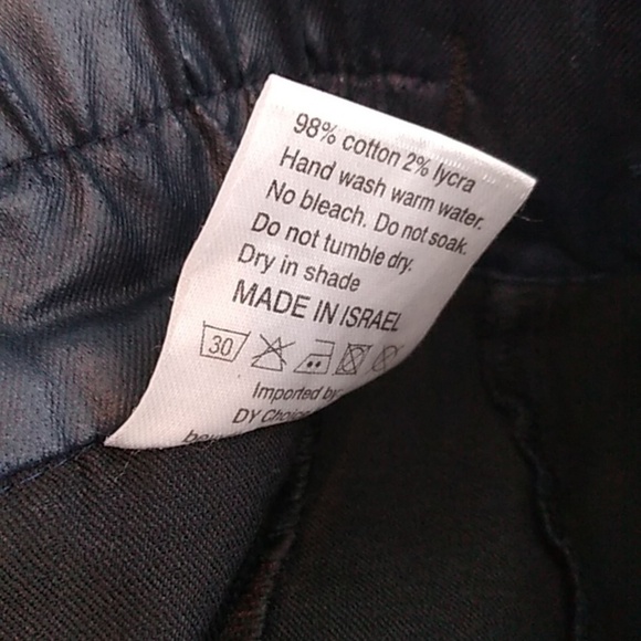 Bevy Flog - Blue/Black Elastic Waist Pant - Size 25 - Picture 7 of 7